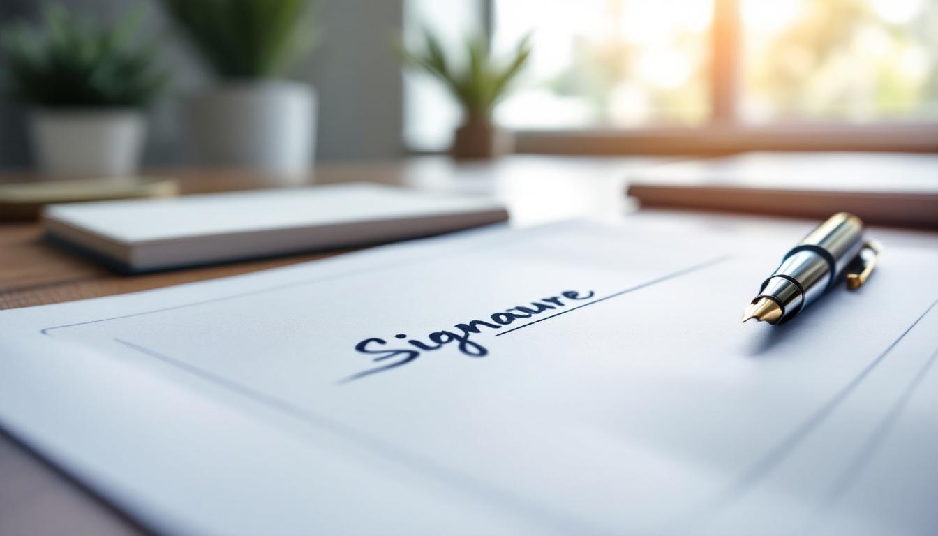 Signature pour ordre exemple : modèles et utilisation en 2026