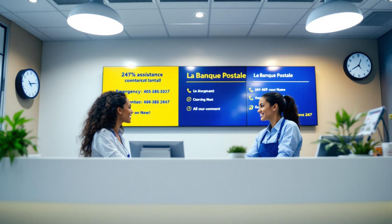 La banque postale numero urgence et assistance 24h/24