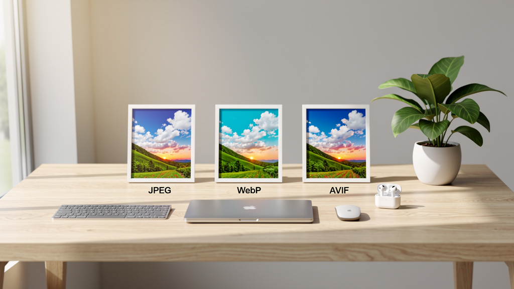 Formats photos web : JPEG, WebP ou AVIF pour votre site